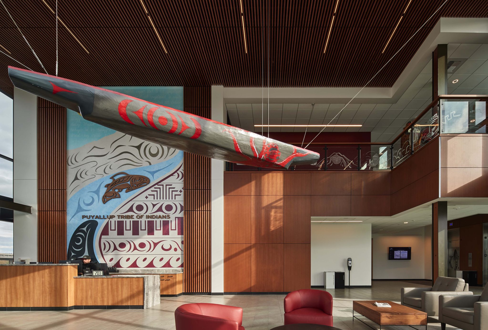 Puyallup Tribe administration building interior